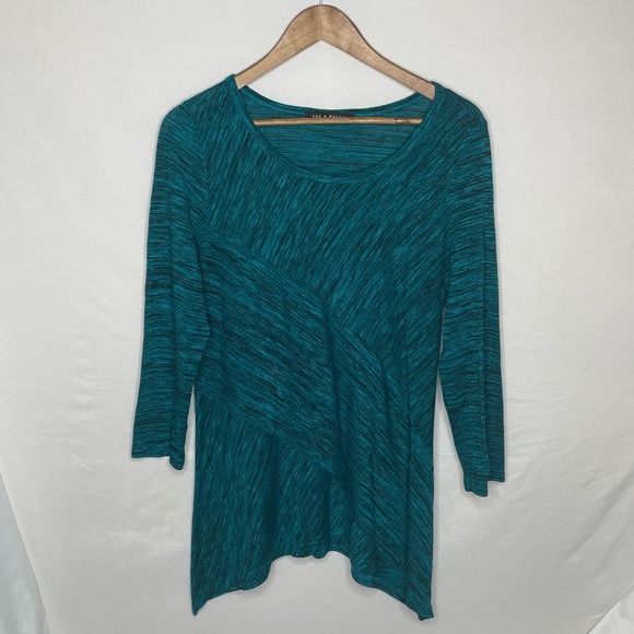 Zac & Rachael Green Long Sleeve Top Size XL - Picture 1 of 4